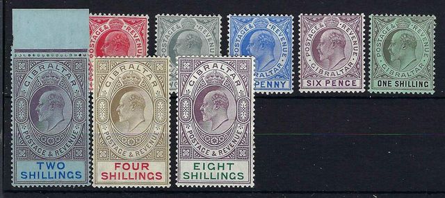 Image of Gibraltar SG 66/74 UMM British Commonwealth Stamp